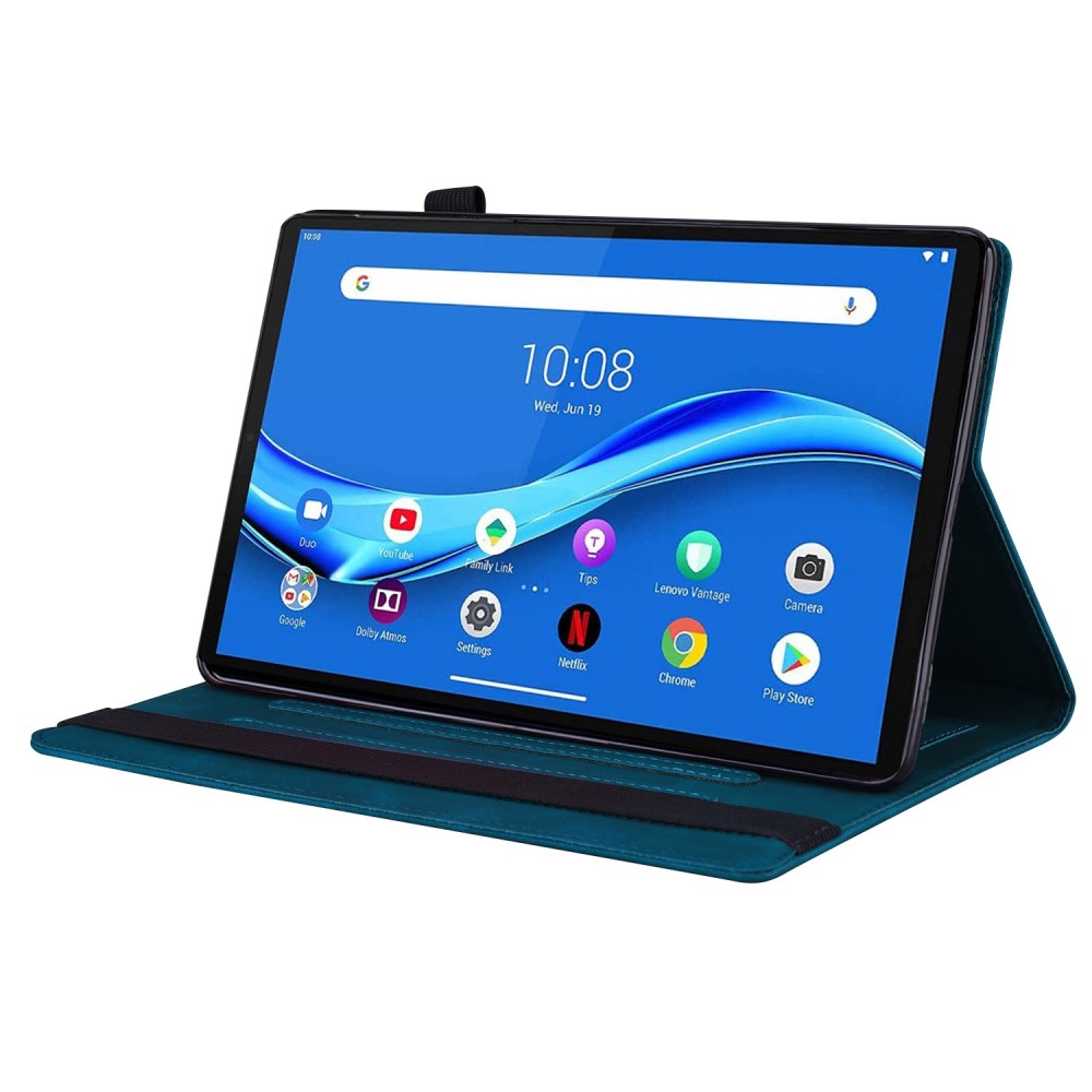  Lenovo Tab M10 Plus Gen 3 Fodral Frontficka Och Pennhållare Mörk Blå - Teknikhallen.se