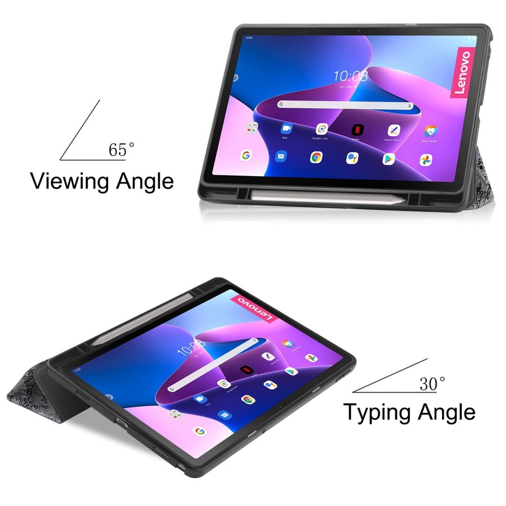  Lenovo Tab M10 Plus Gen 3 Fodral Tri-Fold Eiffeltornet - Teknikhallen.se