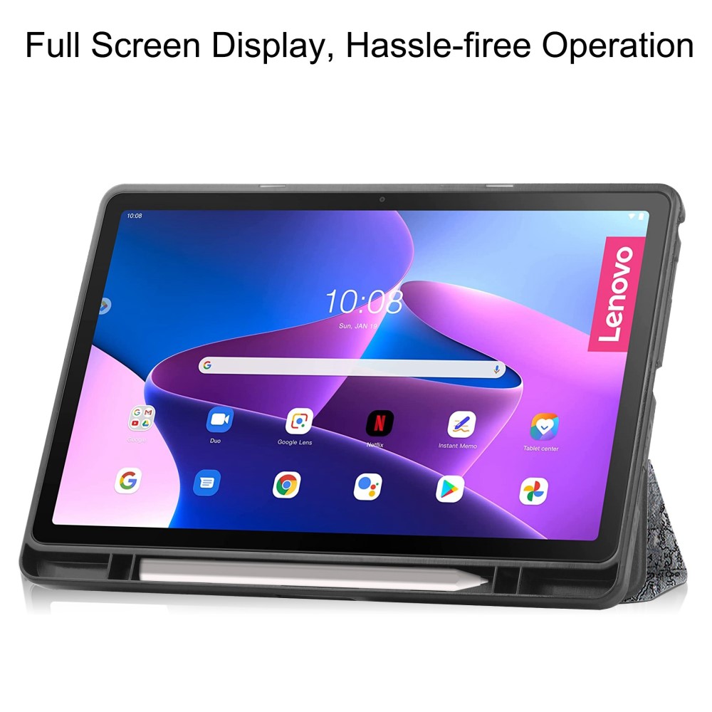  Lenovo Tab M10 Plus Gen 3 Fodral Tri-Fold Eiffeltornet - Teknikhallen.se