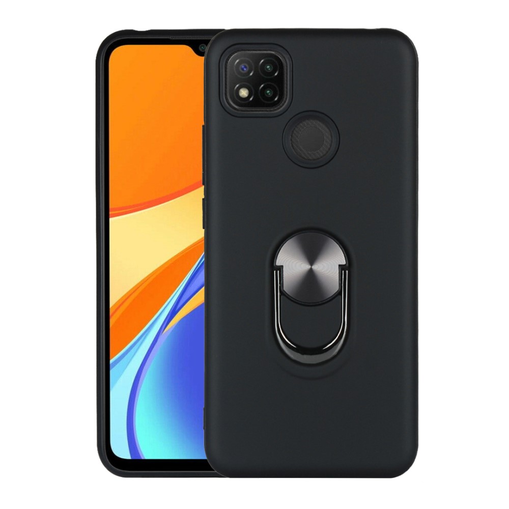  Xiaomi Redmi 9C Skal Ring Hybrid Svart - Teknikhallen.se