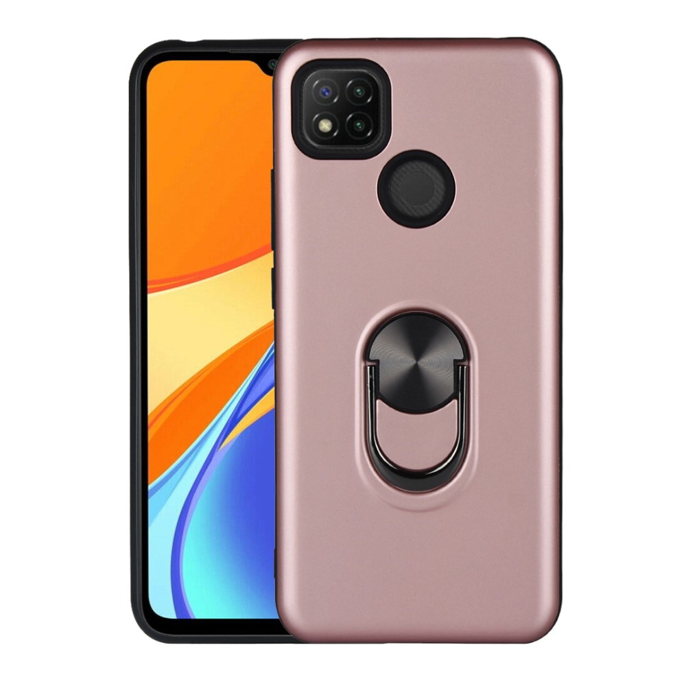  Xiaomi Redmi 9C Skal Ring Hybrid Roséguld - Teknikhallen.se