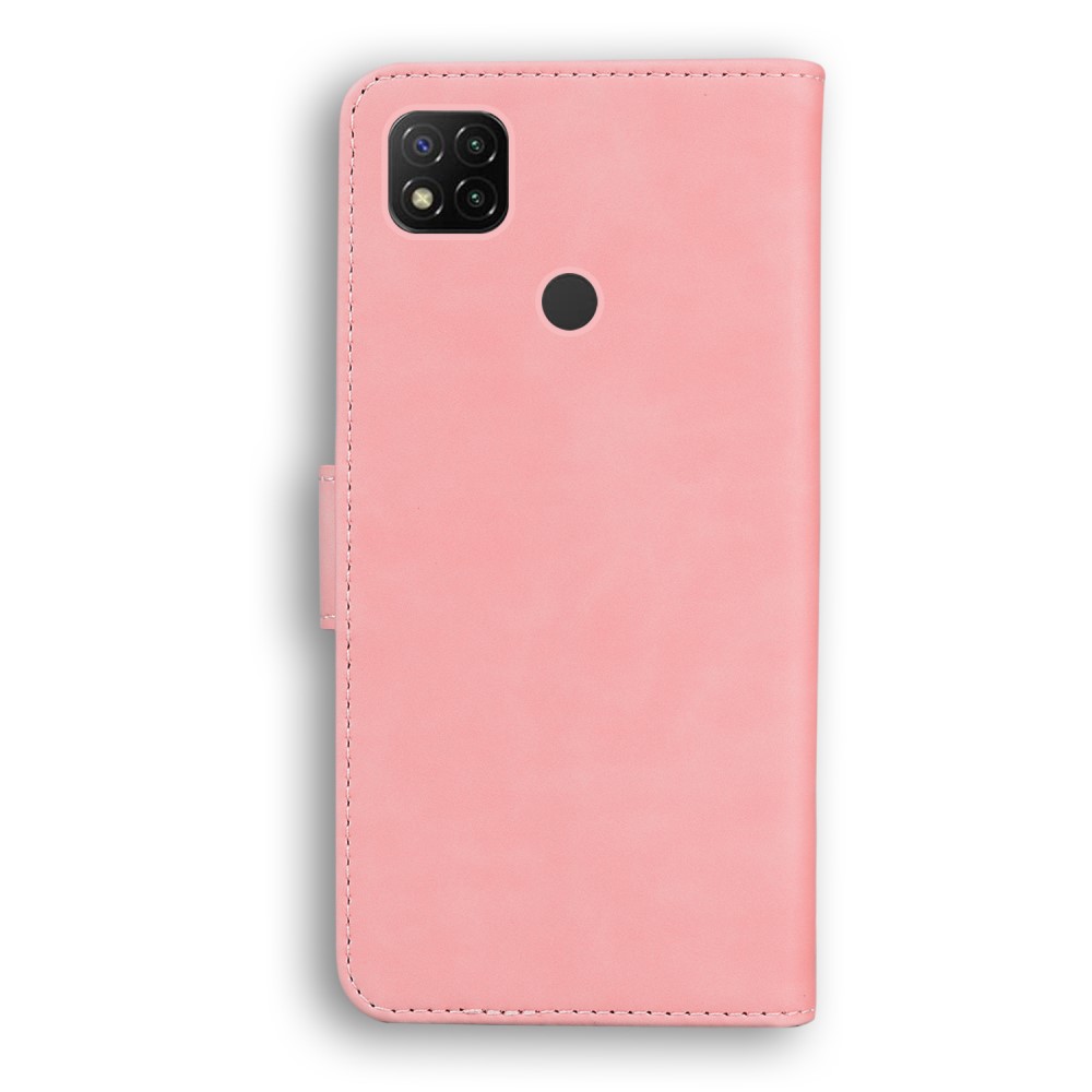  Xiaomi Redmi 9C Fodral Lder Ljus Rosa - Teknikhallen.se