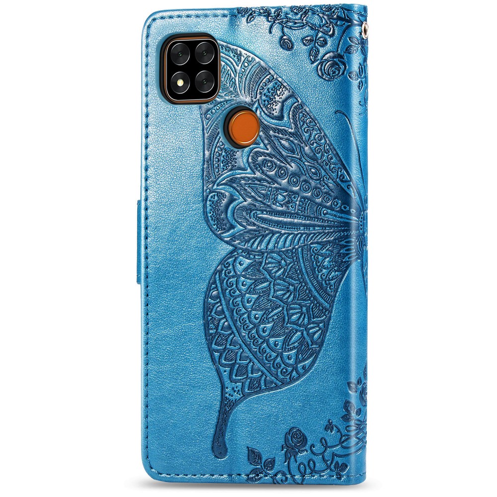  Xiaomi Redmi 9C Fodral Butterfly Bl - Teknikhallen.se