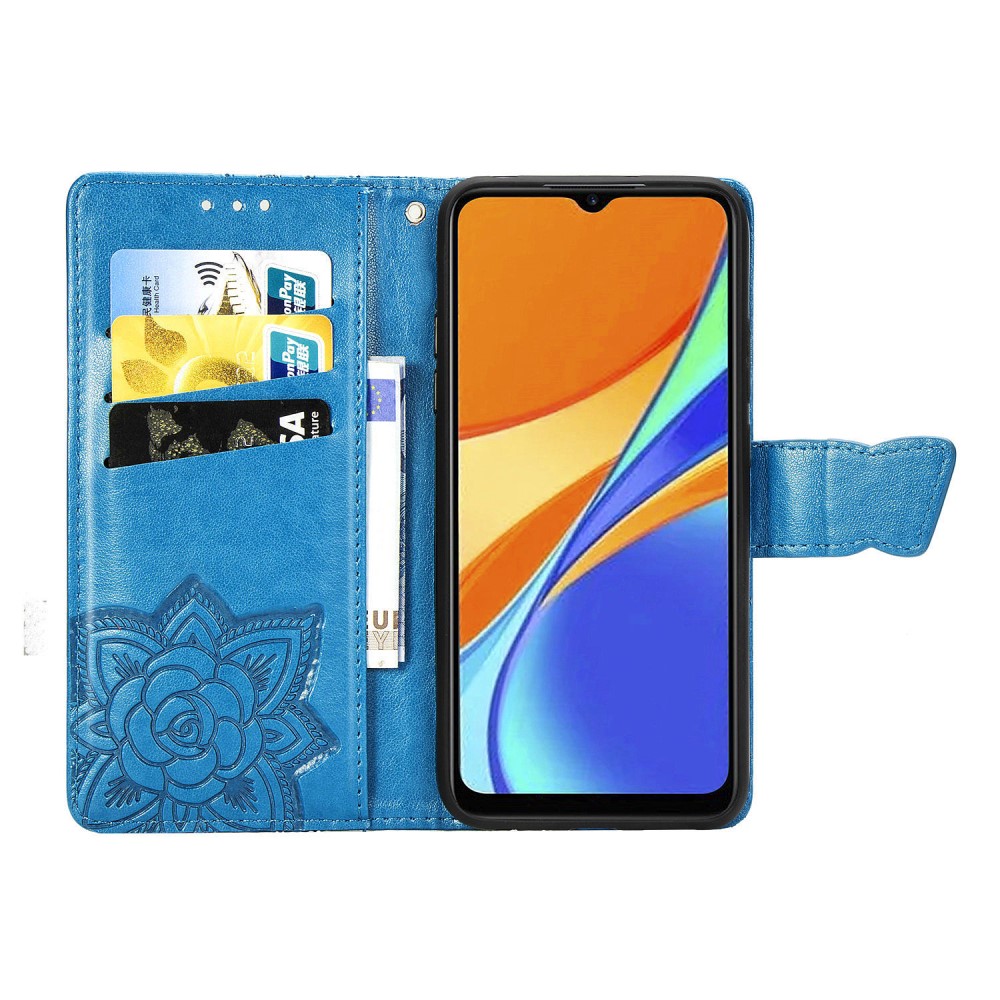  Xiaomi Redmi 9C Fodral Butterfly Bl - Teknikhallen.se