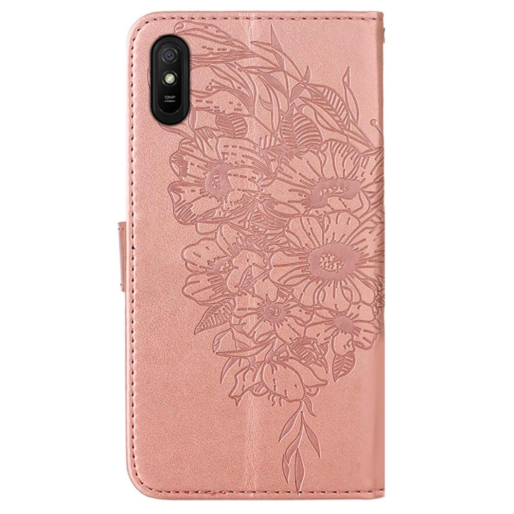  Xiaomi Redmi 9A / 9AT Fodral Butterfly Rosguld - Teknikhallen.se