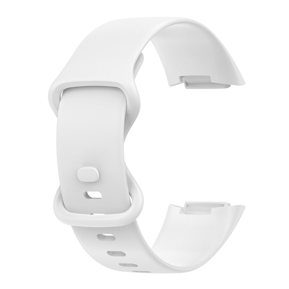  Fitbit Charge 6 / 5 Armband TPU (L) Vit - Teknikhallen.se