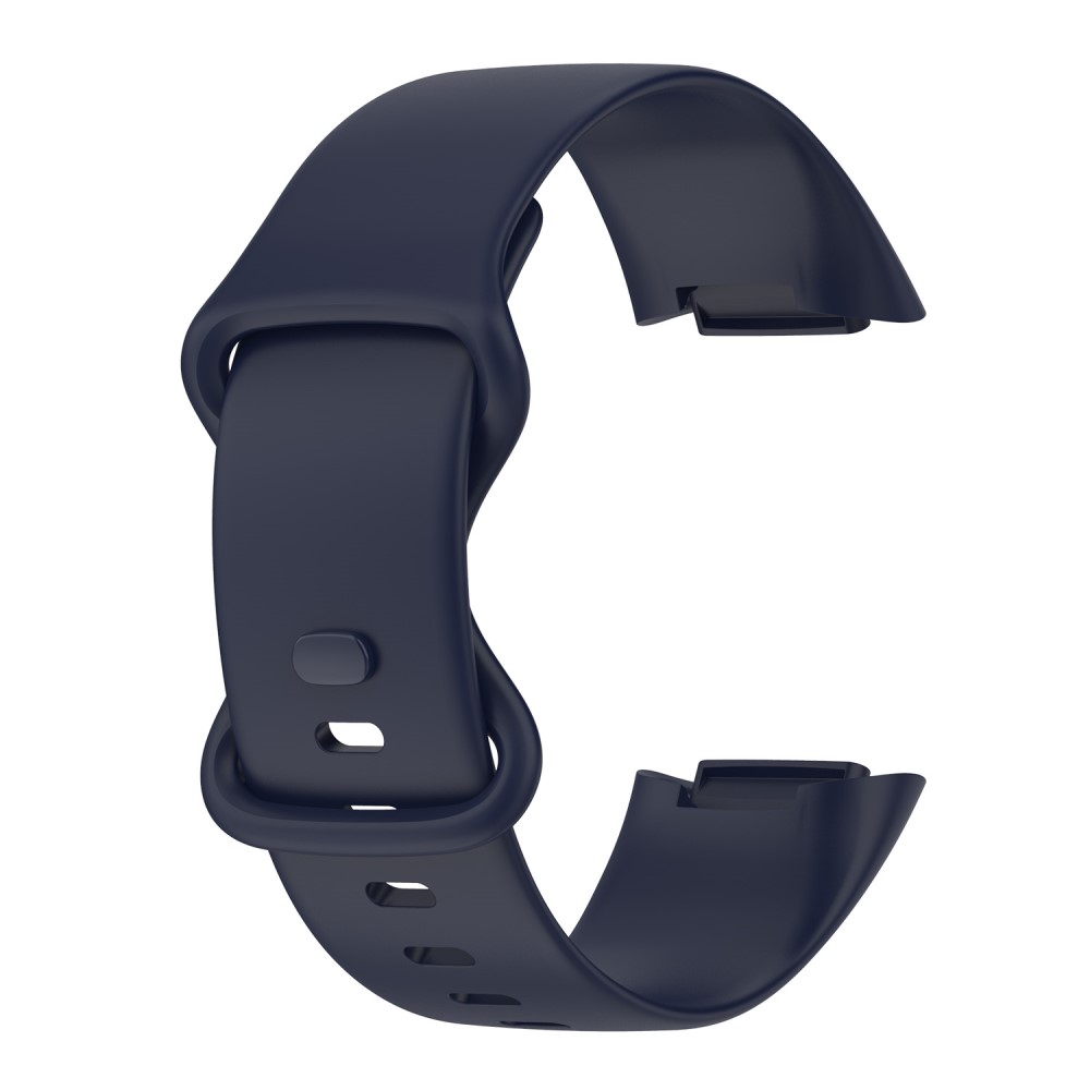  Fitbit Charge 6 / 5 Armband TPU (L) Mörk Blå - Teknikhallen.se