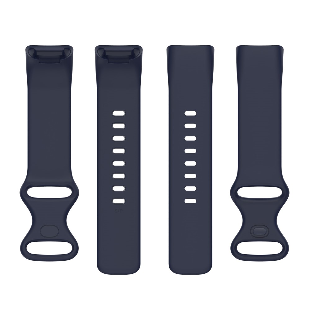  Fitbit Charge 6 / 5 Armband TPU (L) Mörk Blå - Teknikhallen.se