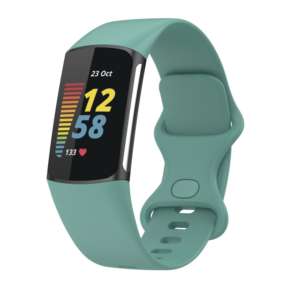  Fitbit Charge 6 / 5 Armband TPU (L) Grn - Teknikhallen.se