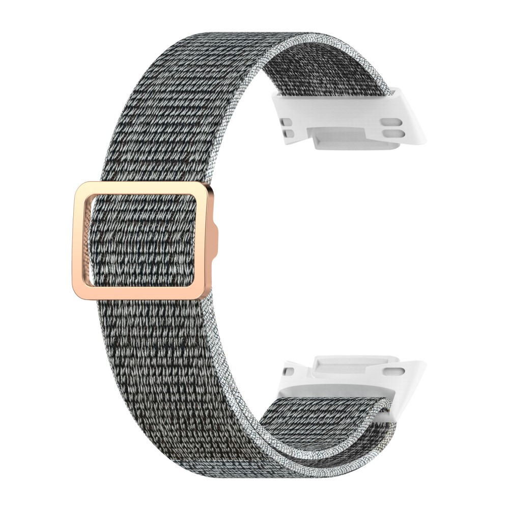  Fitbit Charge 6 / 5 Armband Justerbart Nylon Grå - Teknikhallen.se