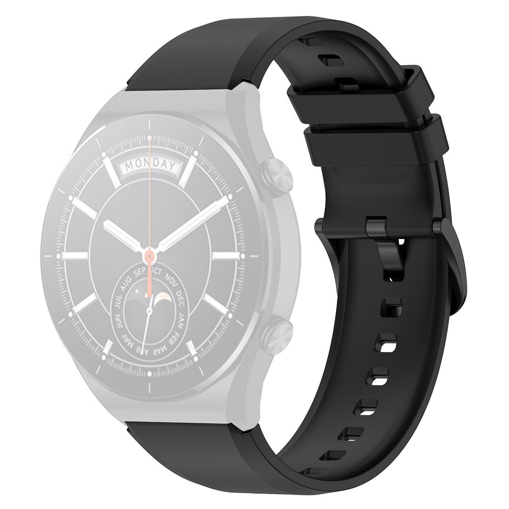  Silikon Armband Smartwatch (22 mm) Svart - Teknikhallen.se