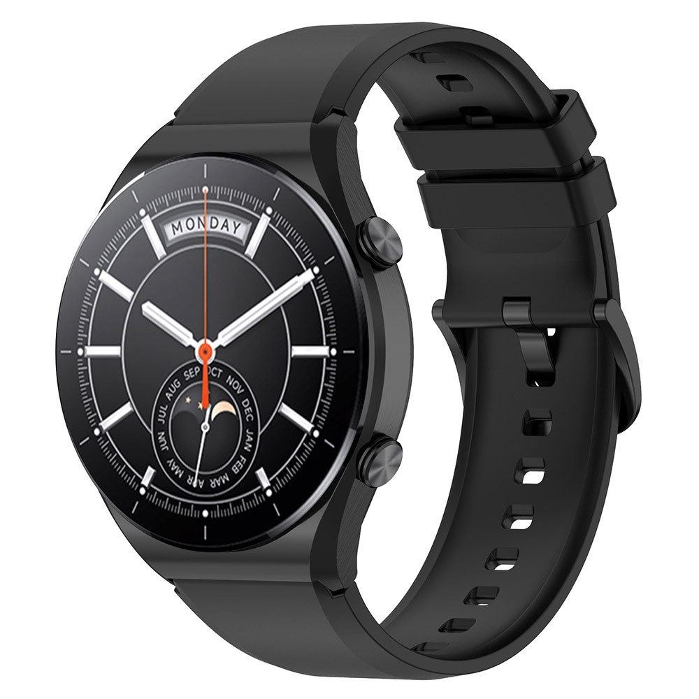  Silikon Armband Smartwatch (22 mm) Svart - Teknikhallen.se