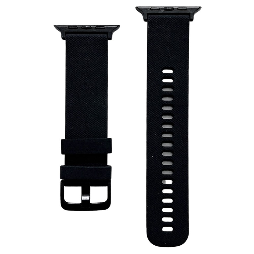  Apple Watch 41/40/38 mm Armband Silikon Svart - Teknikhallen.se