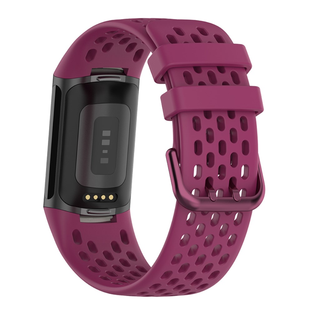  Fitbit Charge 6 / 5 Armband Silikon Ihligt Vinrd - Teknikhallen.se