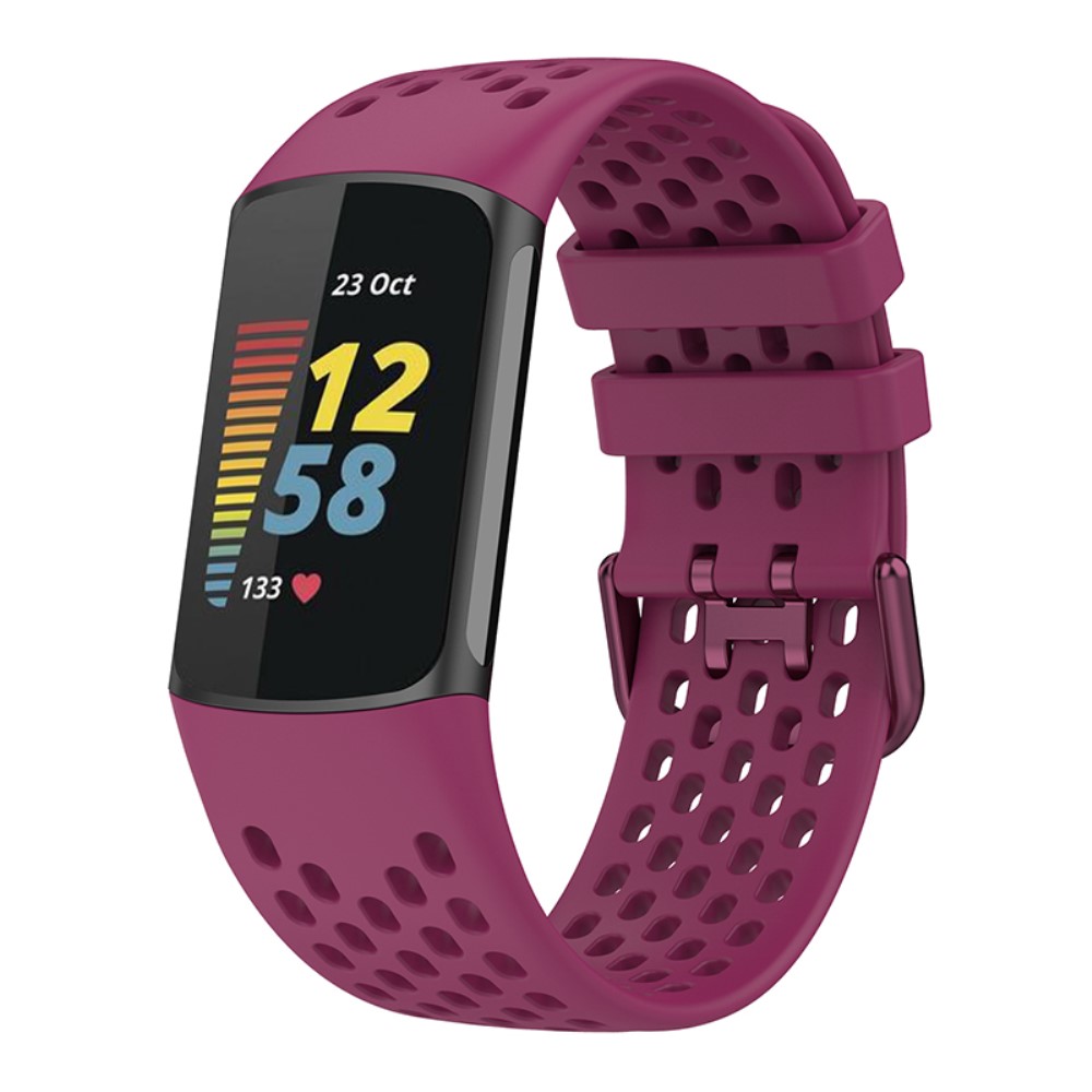  Fitbit Charge 6 / 5 Armband Silikon Ihligt Vinrd - Teknikhallen.se