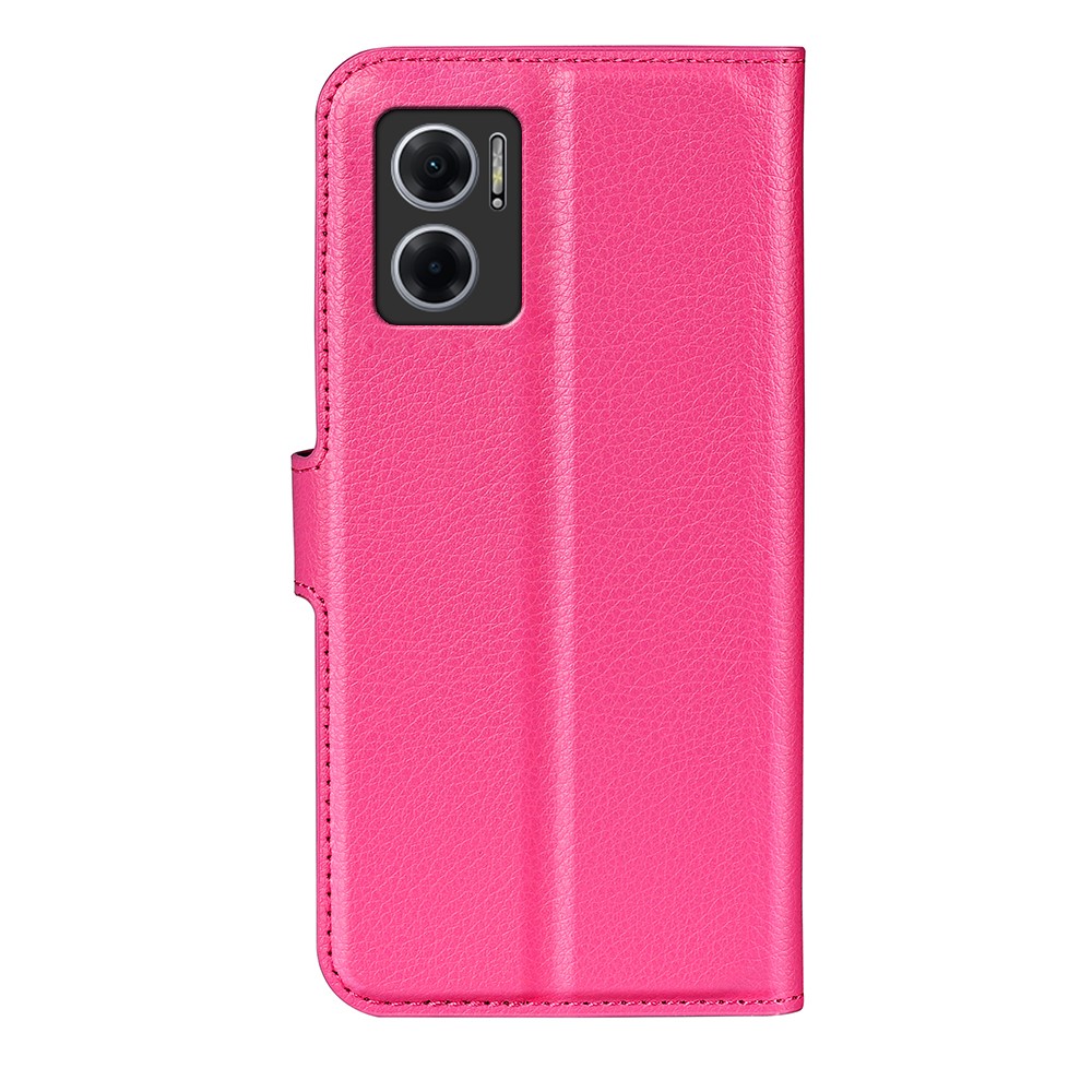  Xiaomi Redmi 10 5G Fodral Litchi Läder Rosa - Teknikhallen.se