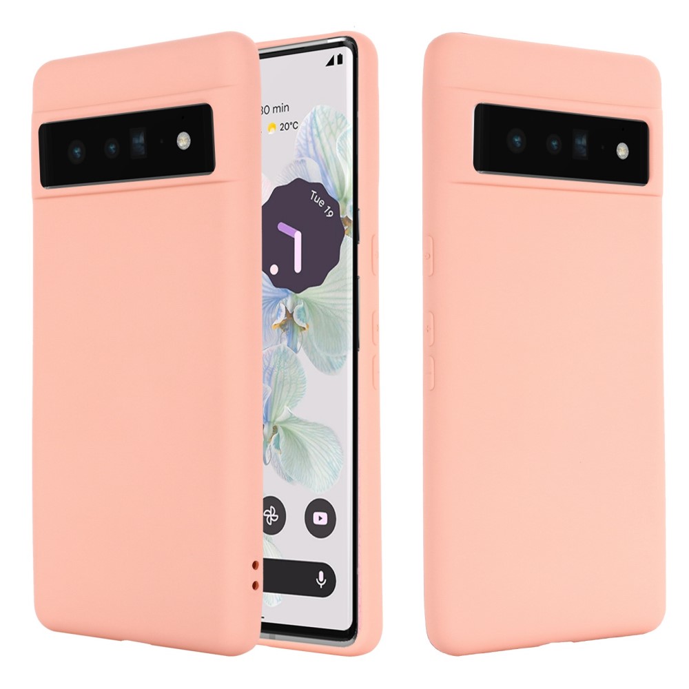  Google Pixel 7 Skal Liquid Silikon Ljus Rosa - Teknikhallen.se