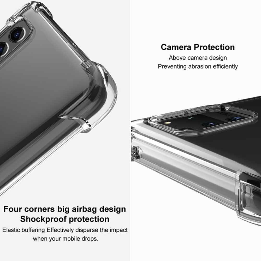 IMAK IMAK Google Pixel 7 Pro Skal Shockproof Airbag Tonad Svart - Teknikhallen.se