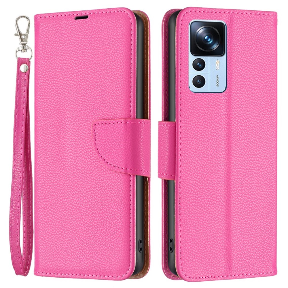  Xiaomi 12T / 12T Pro Fodral Shark Litchi Rosa - Teknikhallen.se