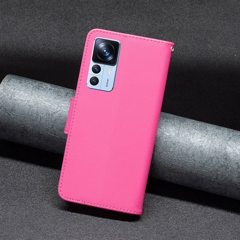  Xiaomi 12T / 12T Pro Fodral Shark Litchi Rosa - Teknikhallen.se