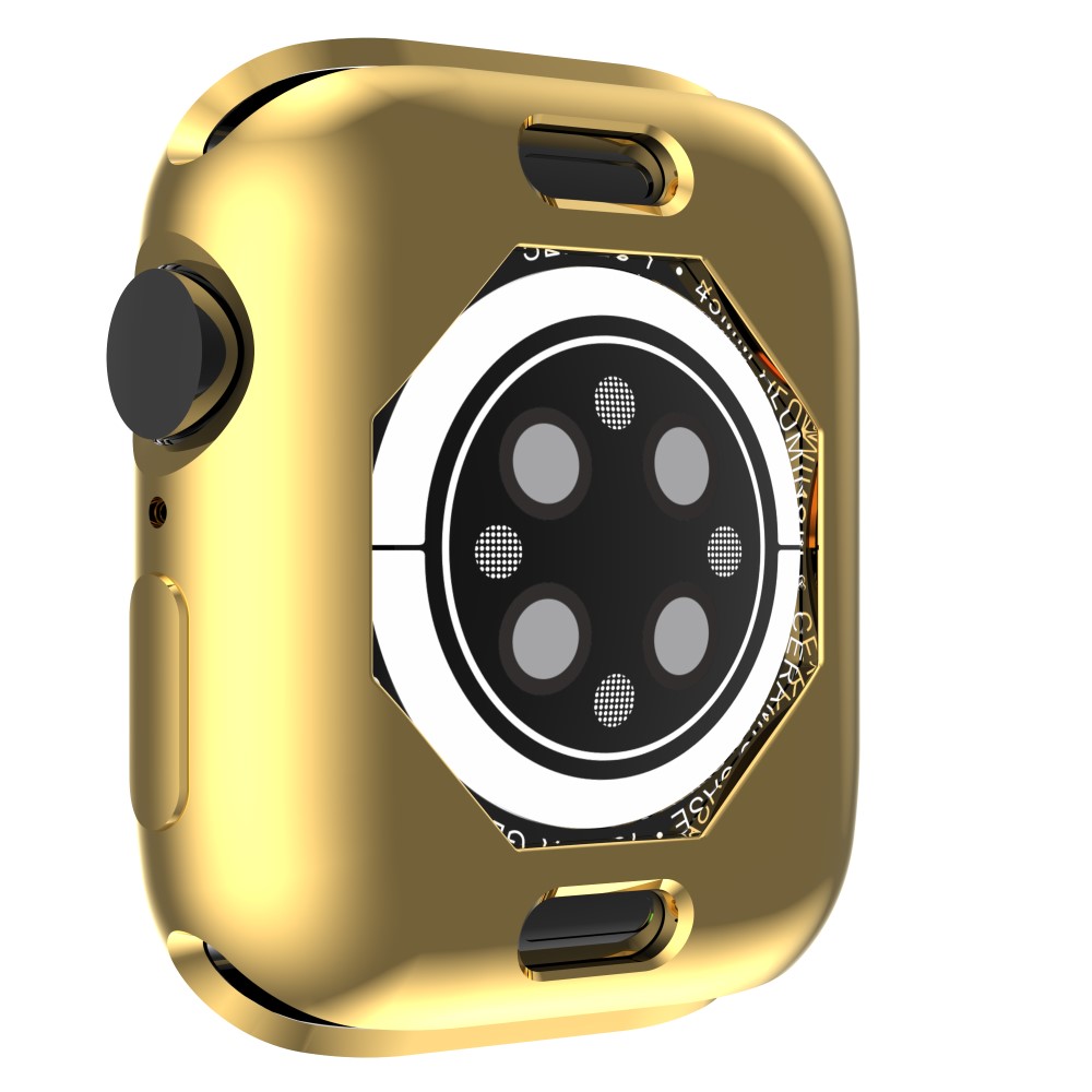  Apple Watch 7/8 45mm Skal TPU Electroplate Guld - Teknikhallen.se