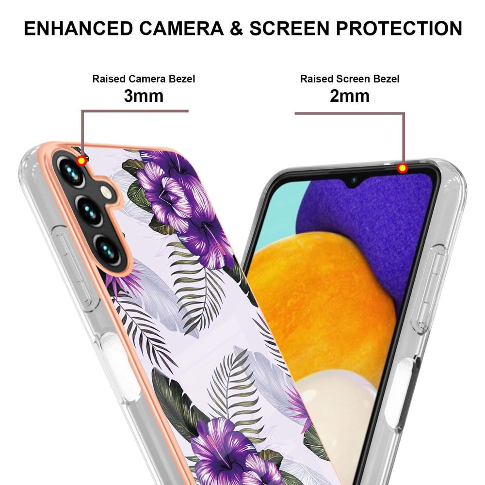  Samsung Galaxy A04s / A13 5G Skal TPU Marmor Blommor - Teknikhallen.se