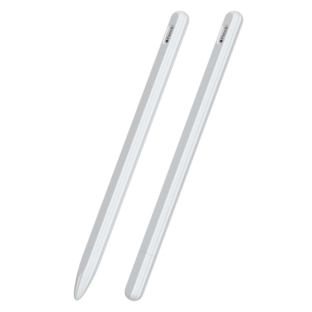  Apple Pen 2 Skal Liquid Silikon Anti-Slip Vit - Teknikhallen.se