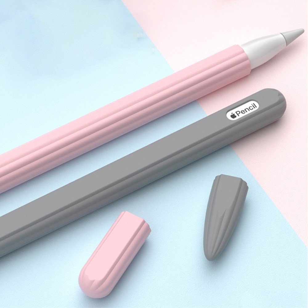  Apple Pen 2 Skal Liquid Silikon Anti-Slip Rosa - Teknikhallen.se
