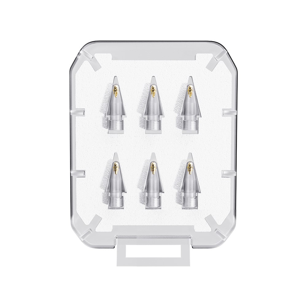 ESSAGER ESSAGER 6-PACK Ersättning Pennspets Apple Pen 1/2 Transparent - Teknikhallen.se