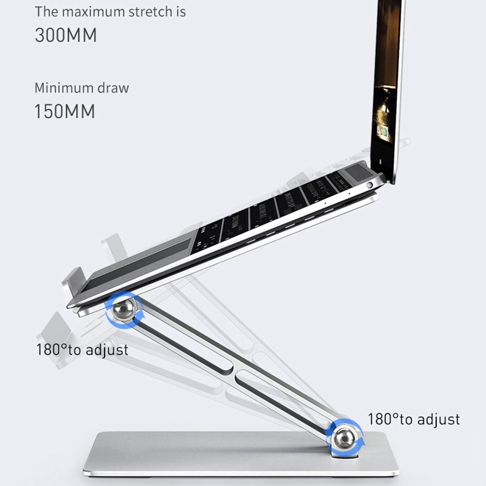  Aluminium Laptop Stativ Universal Gr - Teknikhallen.se