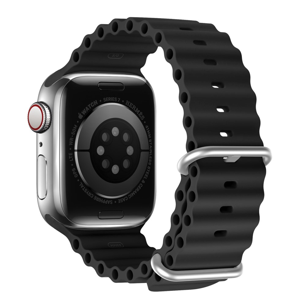 DUX DUCIS DUX DUCIS Apple Watch 38/40/41 mm Armband Wave Design Svart - Teknikhallen.se