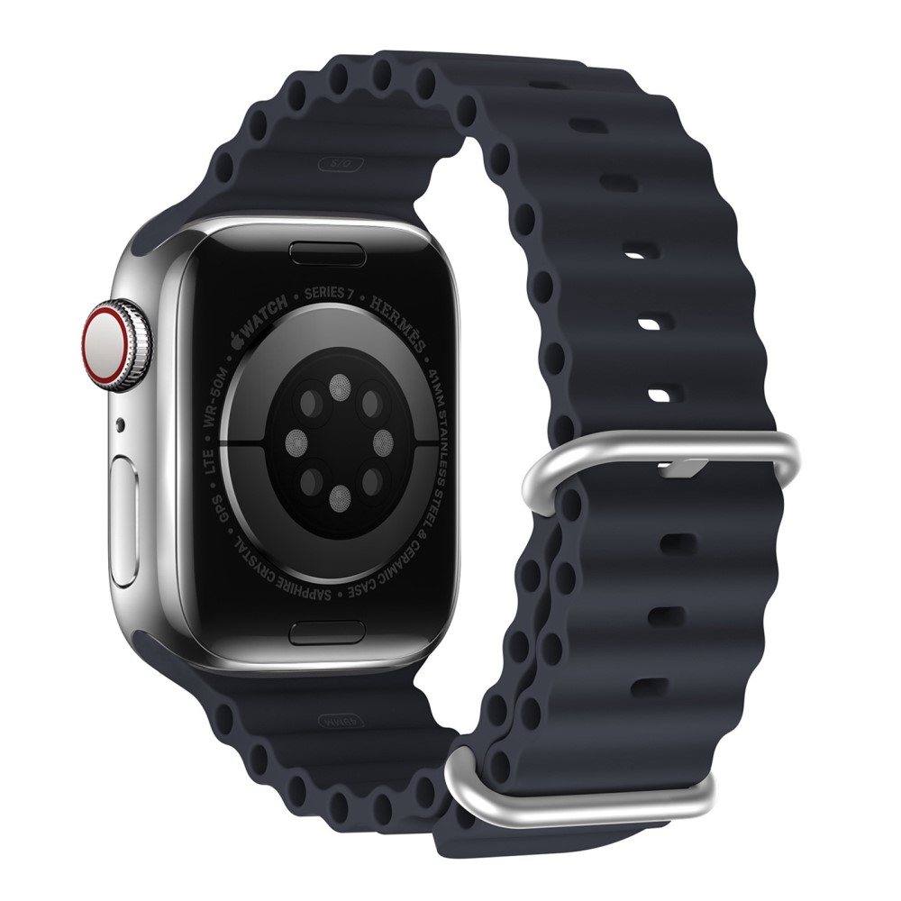 DUX DUCIS DUX DUCIS Apple Watch 38/40/41 mm Armband Wave Design Midnight Blue - Teknikhallen.se