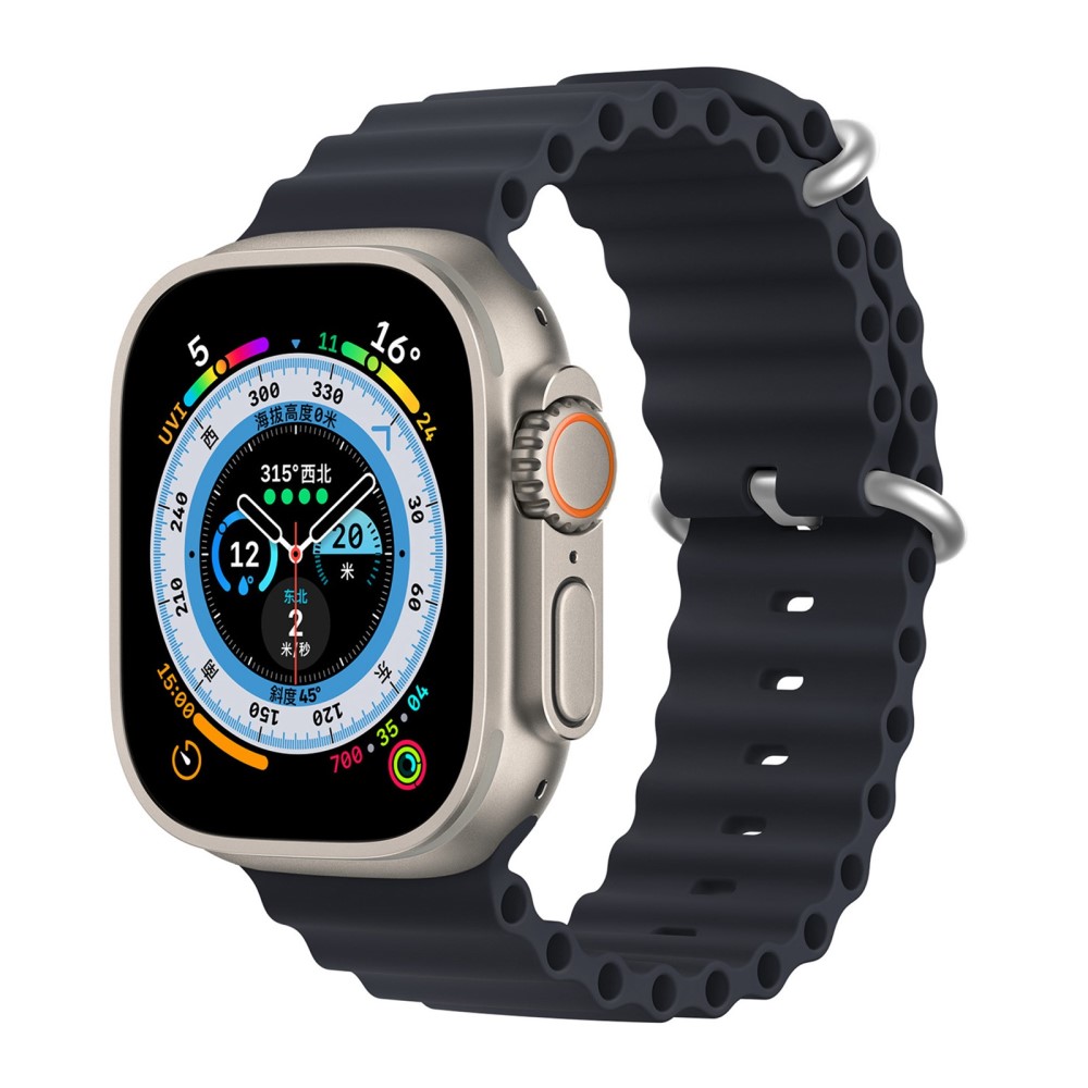 DUX DUCIS DUX DUCIS Apple Watch 38/40/41 mm Armband Wave Design Midnight Blue - Teknikhallen.se