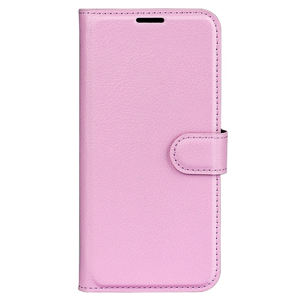  Samsung Galaxy S23 Fodral Litchi Läder Ljus Rosa - Teknikhallen.se