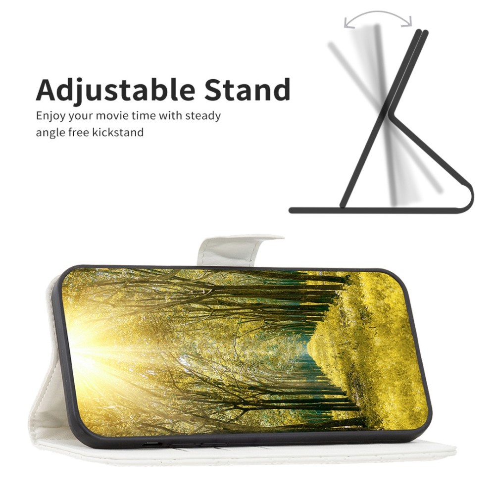  Samsung Galaxy S23 Plus Fodral Diamond Textur Vit - Teknikhallen.se