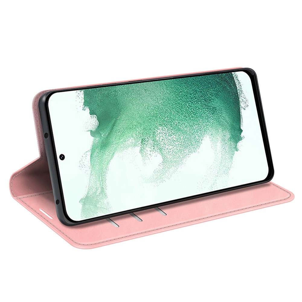  Samsung Galaxy S23 Plus Flip Fodral Skin Touch Ljus Rosa - Teknikhallen.se