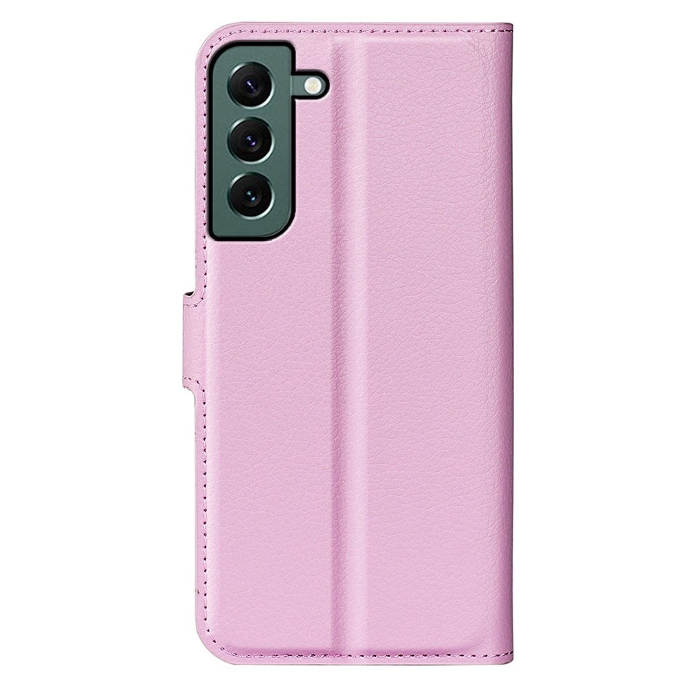  Samsung Galaxy S23 Plus Fodral Litchi Läder Ljus Rosa - Teknikhallen.se