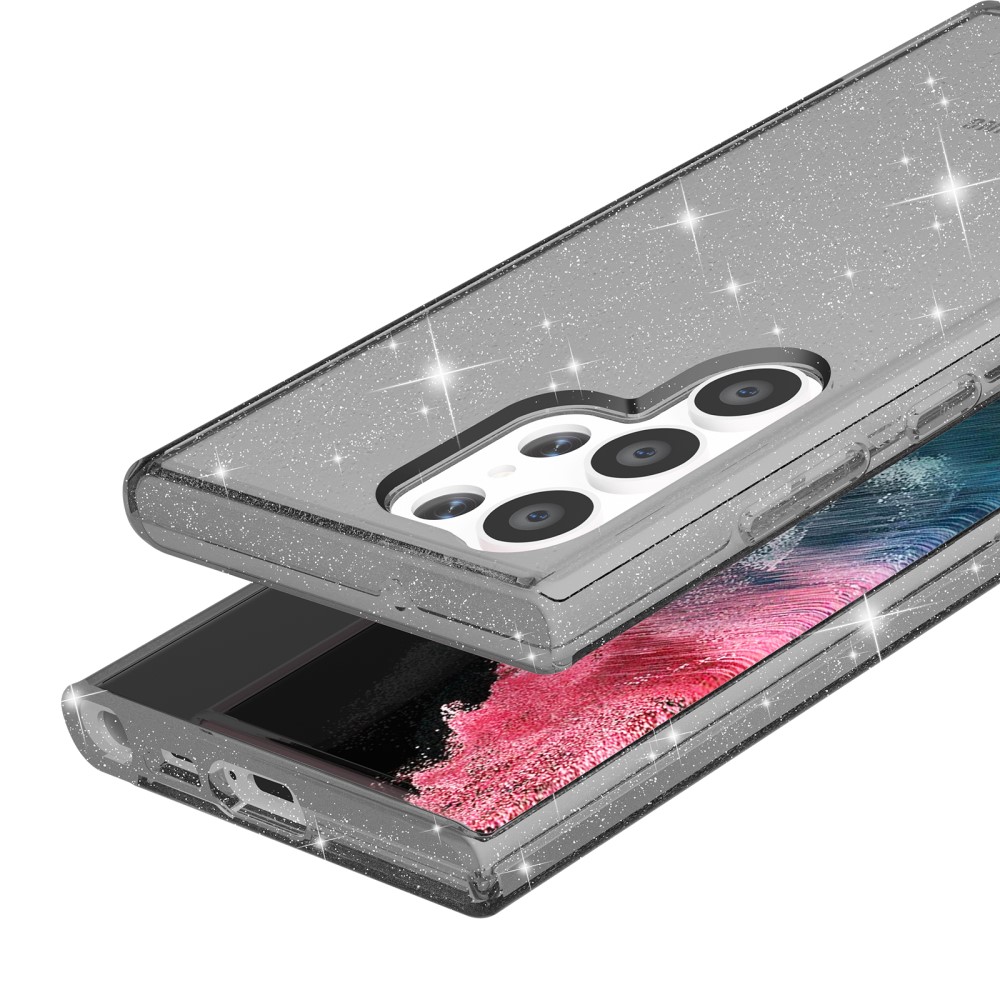  Samsung Galaxy S23 Ultra Skal Glitter Shockproof Hybrid Gr - Teknikhallen.se