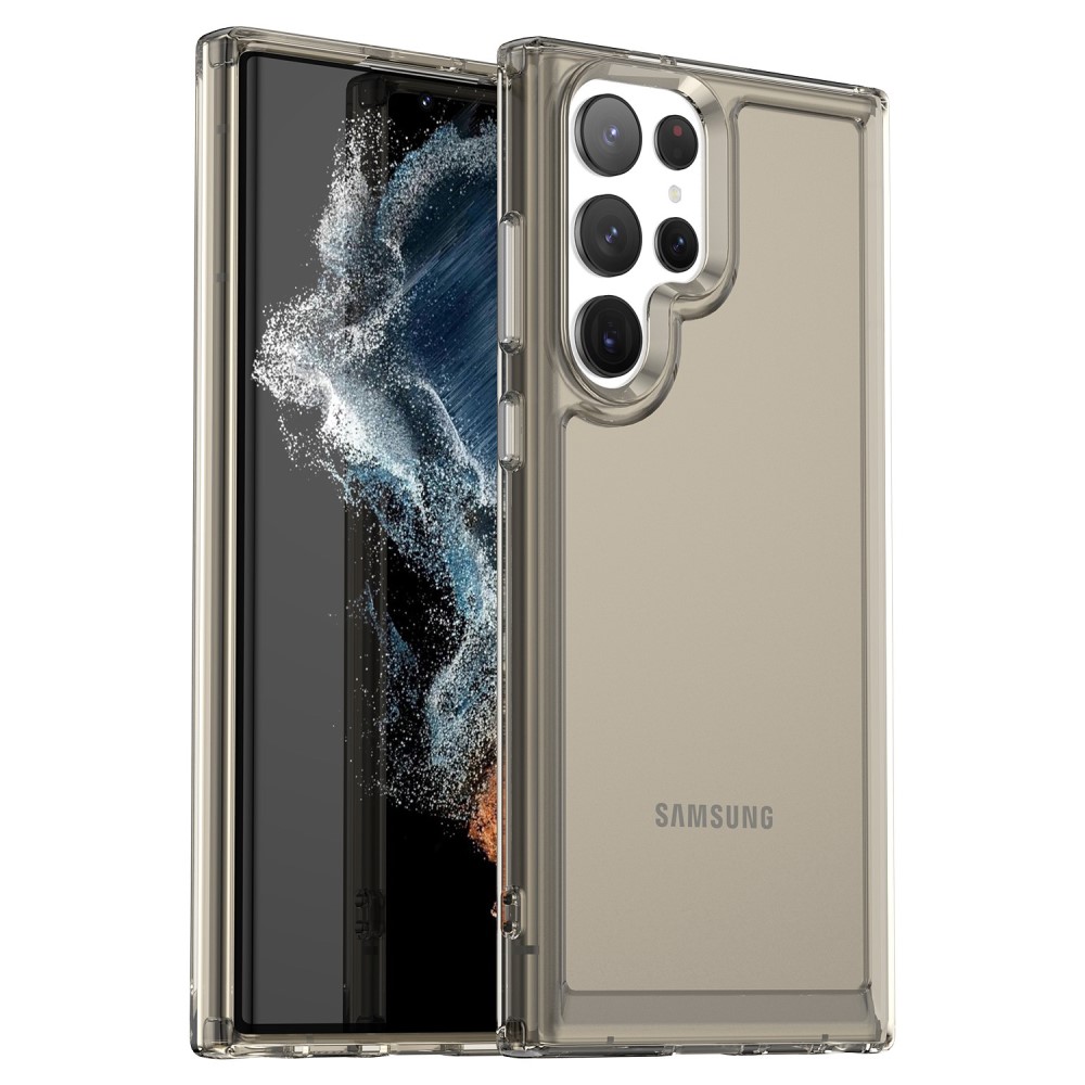  Samsung Galaxy S23 Ultra Skal Shockproof AirBag Tonad Svart - Teknikhallen.se