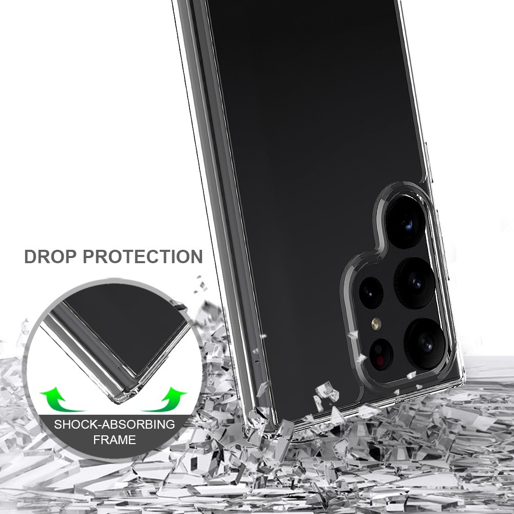  Samsung Galaxy S23 Ultra Skal Shockproof Akryl/TPU Transparent - Teknikhallen.se