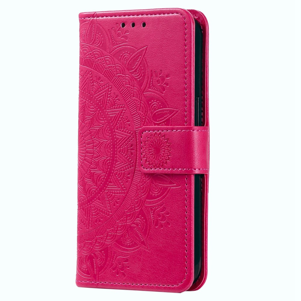  Samsung Galaxy S23 Ultra Fodral Mandala Lder Rosa - Teknikhallen.se