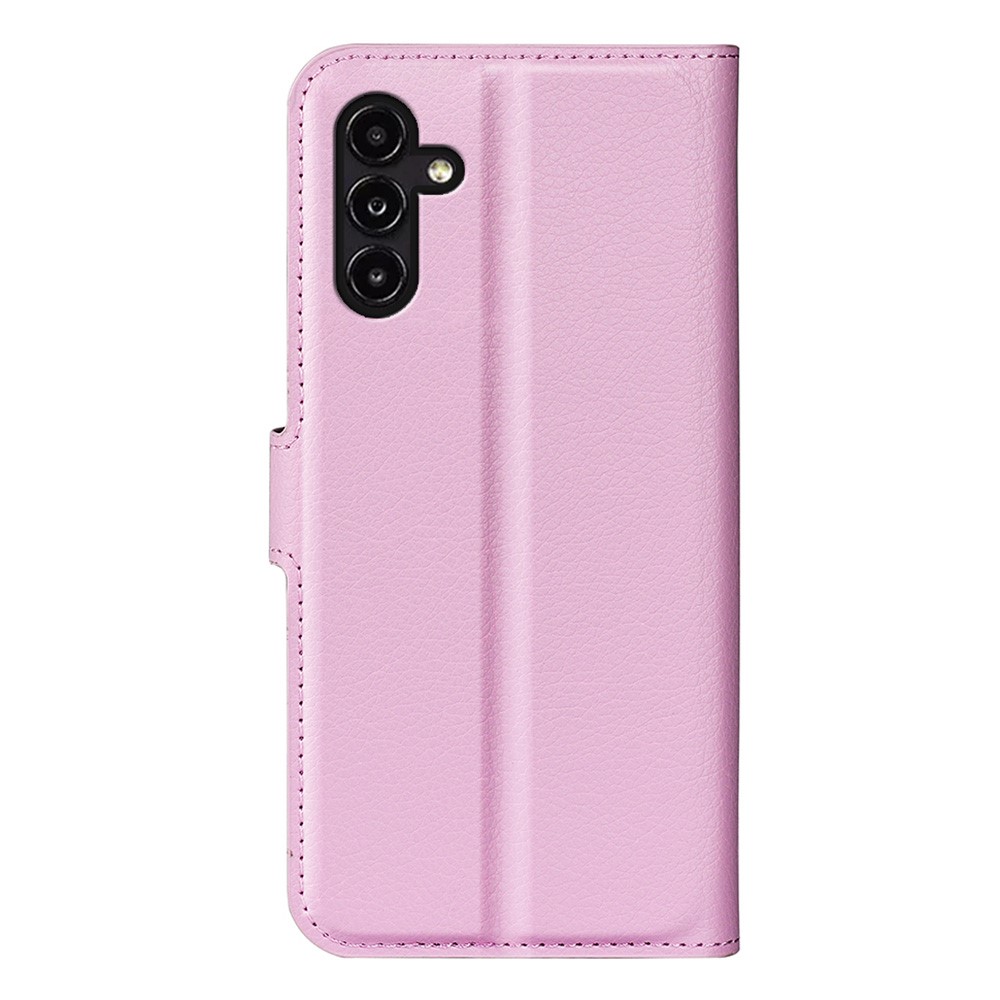  Samsung Galaxy A14 4G/5G Fodral Litchi Läder Ljus Rosa - Teknikhallen.se