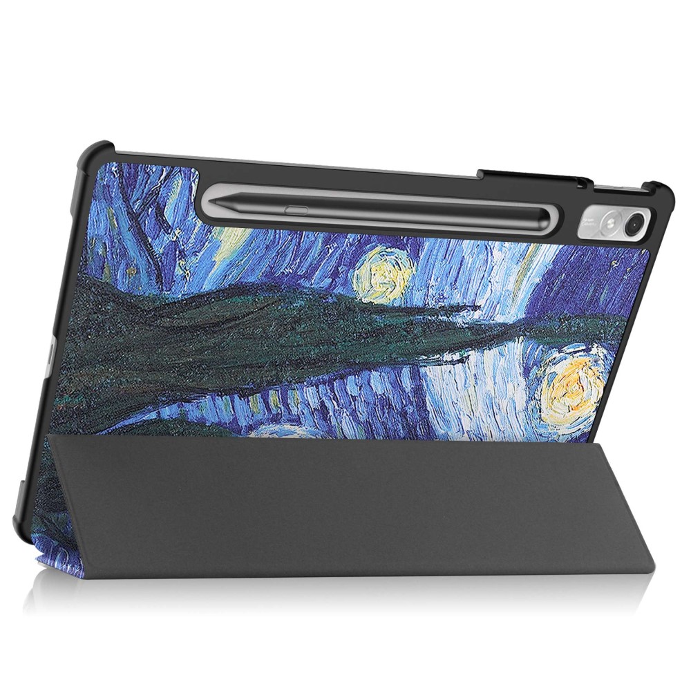  Lenovo Tab P11 Pro Gen 2 Fodral Tri-Fold Brush Painting - Teknikhallen.se