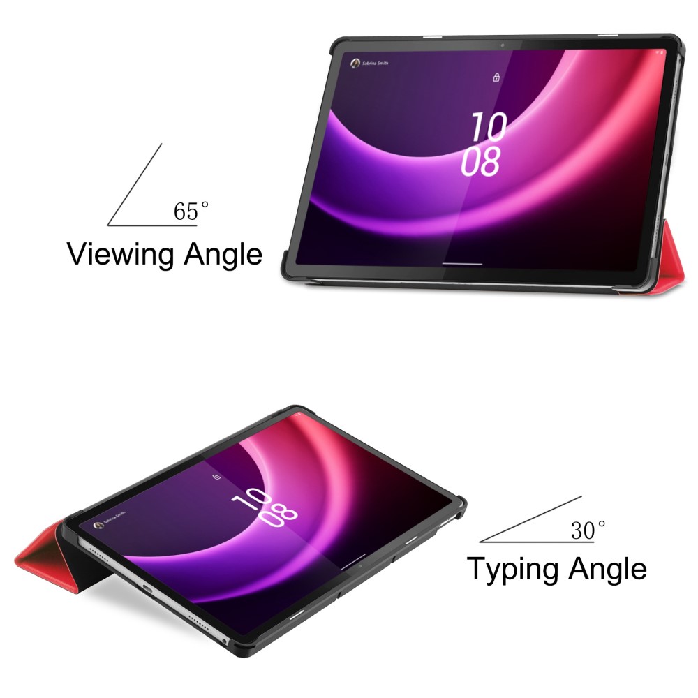  Lenovo Tab P11 Gen 2 Fodral Tri-Fold Röd - Teknikhallen.se