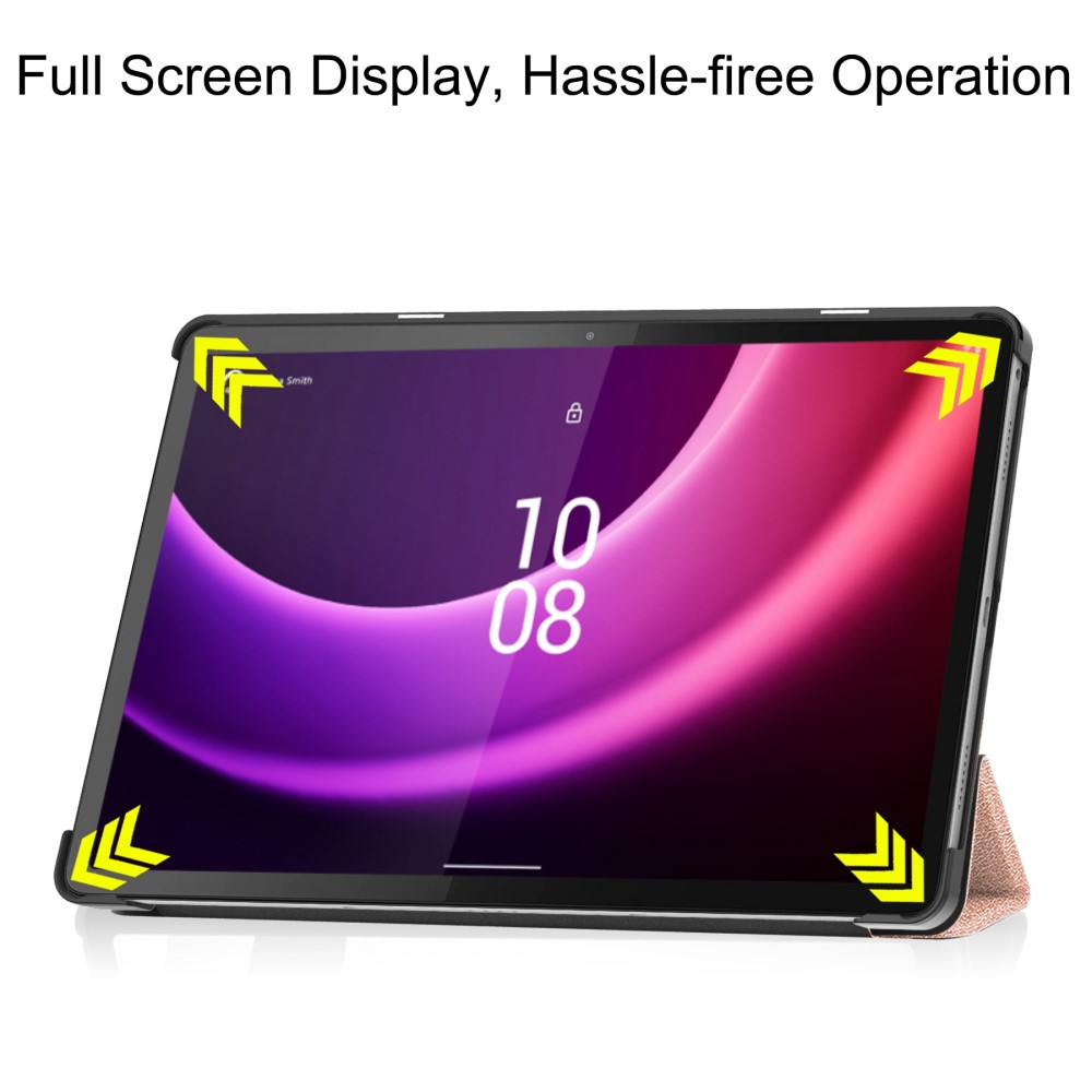  Lenovo Tab P11 Gen 2 Fodral Tri-Fold Rosguld - Teknikhallen.se