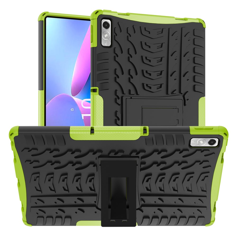  Lenovo Tab P11 Gen 2 Skal Rugged Kickstand Armor Grön - Teknikhallen.se