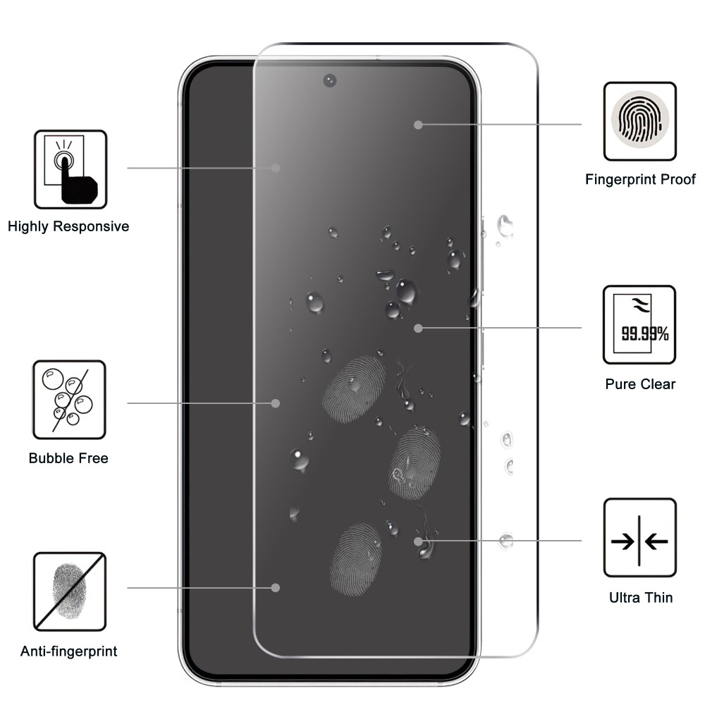  Samsung Galaxy S23 Skärmskydd Premium AGC Härdat Glas - Teknikhallen.se