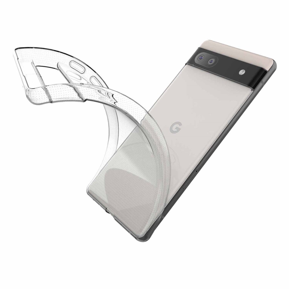  Google Pixel 6A Skal Slim TPU Transparent - Teknikhallen.se