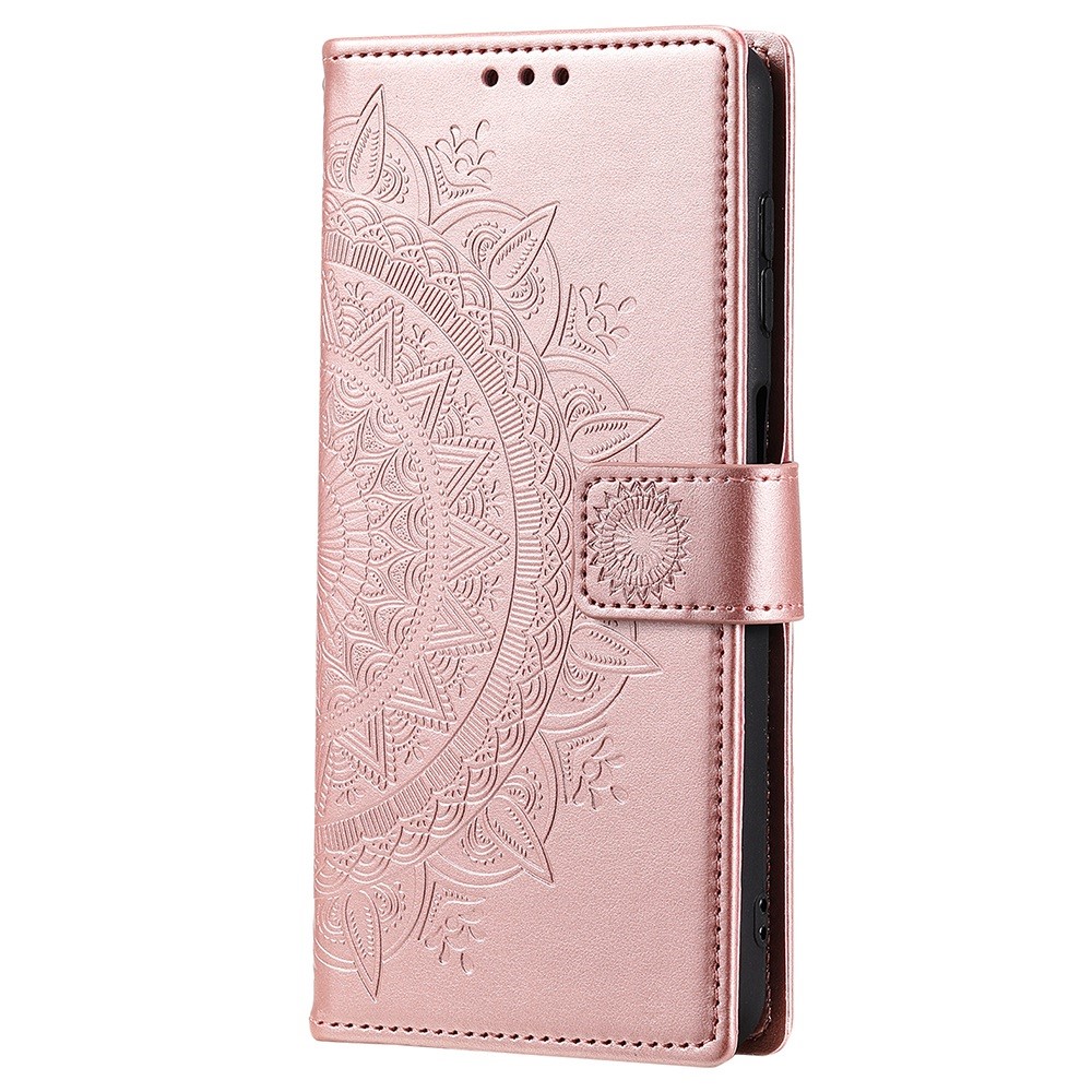  Samsung Galaxy A54 5G Fodral Mandala Läder Roséguld - Teknikhallen.se