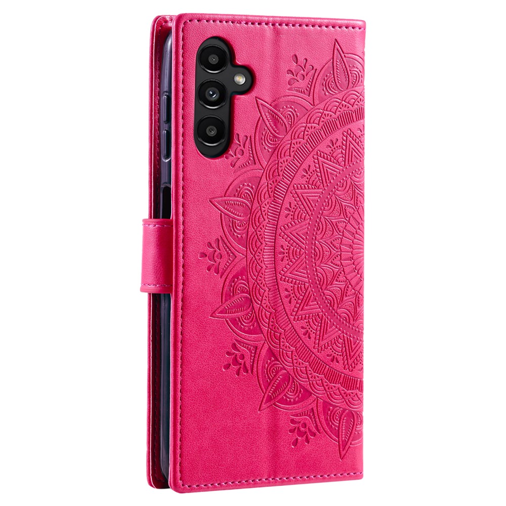  Samsung Galaxy A34 5G Fodral Mandala Läder Rosa - Teknikhallen.se